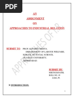 Download APPROACH OF INDUSTRIAL RELATION by Nikunj Patel SN49138467 doc pdf