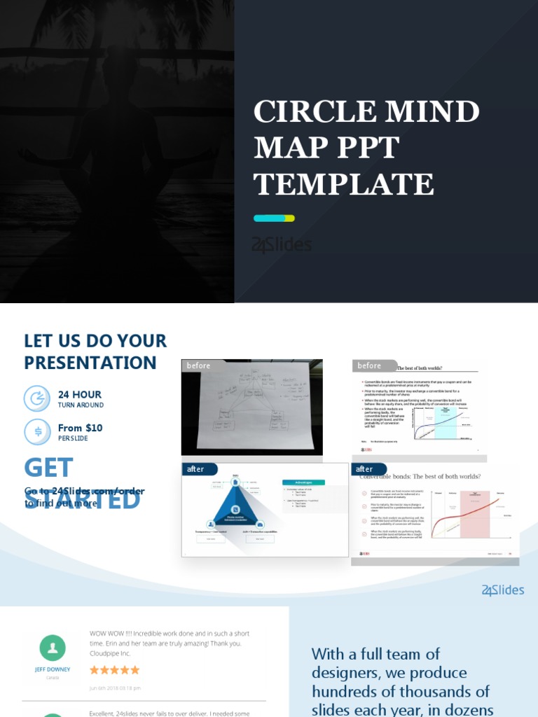 Circle Mind Map Presentation Template | PDF | Business | Market (Economics)