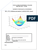 FEMAP and MATLAB Simulation Lab Manual