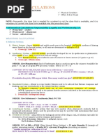 Pharma - Week 3 (Drug Calculations)