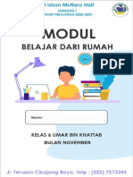 Modul BDR Kelas 6 November Minggu 3 Dan 4