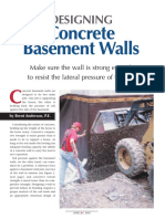Concrete - Designing Concrete Basement Walls PDF