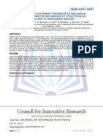 Influence Du - Traitement Thermique Et Mecanique Sur Les Aciers Au Manganese