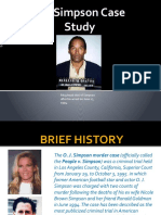 O.J Simpson Case Study: Mug Head Shot of Simpson After His Arrest On June 17, 1994