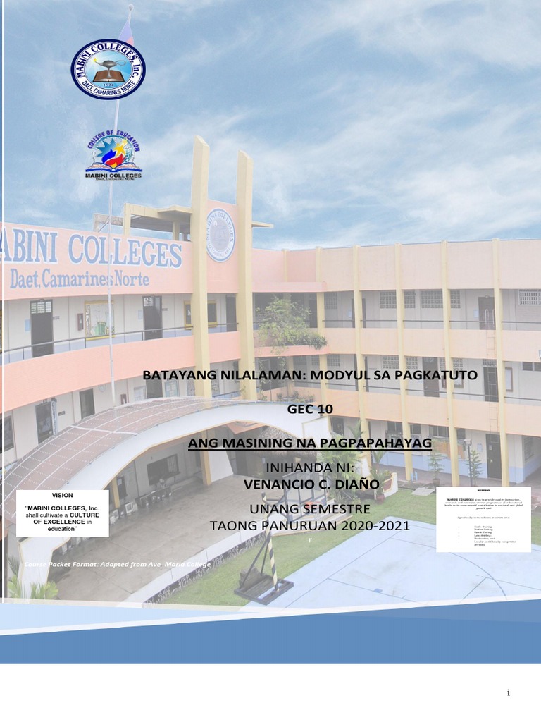 Gec10 Learning Packet 1 PDF PDF