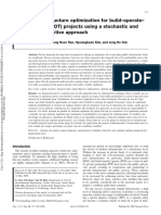 Capital Structure Optimization For Build-Operate - Transfer (BOT) Projects Using A Stochastic and Multi-Objective Approach