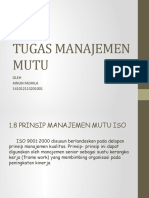 Tugas Manajemen Mutu: Oleh Ainun Fadhila 141012113201001