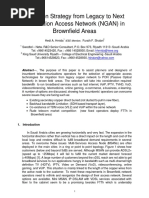 Migration Strategy From Legacy To Next Generation Access Network (NGAN) in Brownfield Areas