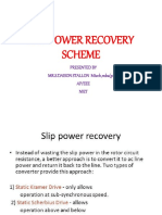 Slip Power Recovery Scheme
