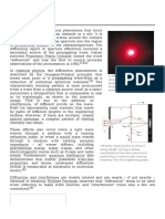 Defraction of Light | PDF | Diffraction | Interference (Wave Propagation)