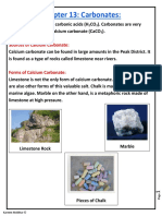 Chapter 13: Carbonates:: Sources of Calcium Carbonate