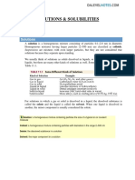 Solutions Solubilities PDF