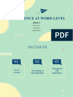 Equivalence at Word Level: Group 1