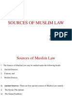 Sources of Muslim Law