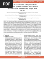 Design of Architecture Enterprise Model Information System Academic and Student Administration Bureau Using Togaf Adm