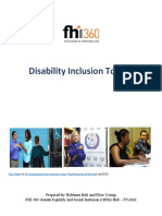 FHI 360 Disability Inclusion Toolkit