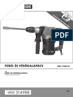 Parkside Fúró - És Vésőkalapács PBH 1500 f6