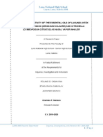 Luna National High School: Decongestion Activity of The Essential Oils of Lagundi (Vitex