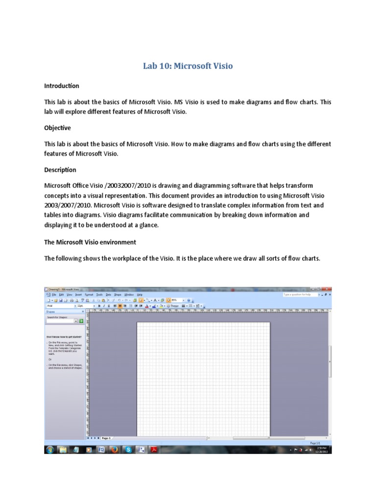 Lab 10: Microsoft Visio | Download Free PDF | Software Engineering ...