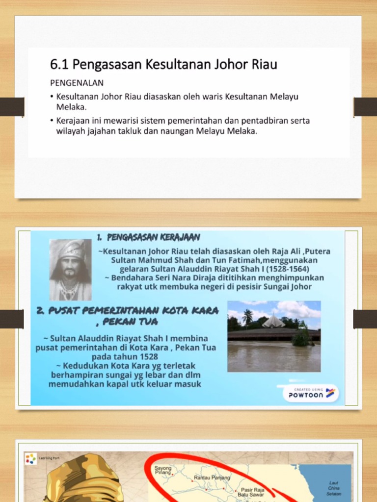 Kesultanan Johor Riau 6 1 Pengenalan Pengasasan Kesultanan Johor Riau Pdf