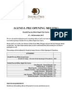 KGLDT Pre-Opening Meeting Agenda