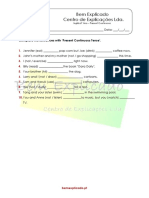 2.12 - Ficha de Trabalho - Present Continuous PDF