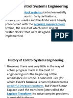 AUTO506 Lecture 2 History of Control Systems Engineering