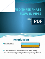 Stratified Three Phase Flow in Pipes