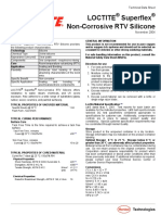 Loctite Superflex Non-Corrosive RTV Silicone: Technical Data Sheet