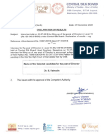 Declaration of Result PDF