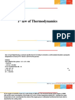 1 Law of Thermodynamics: BITS Pilani, Deemed To Be University Under Section 3 of UGC Act, 1956