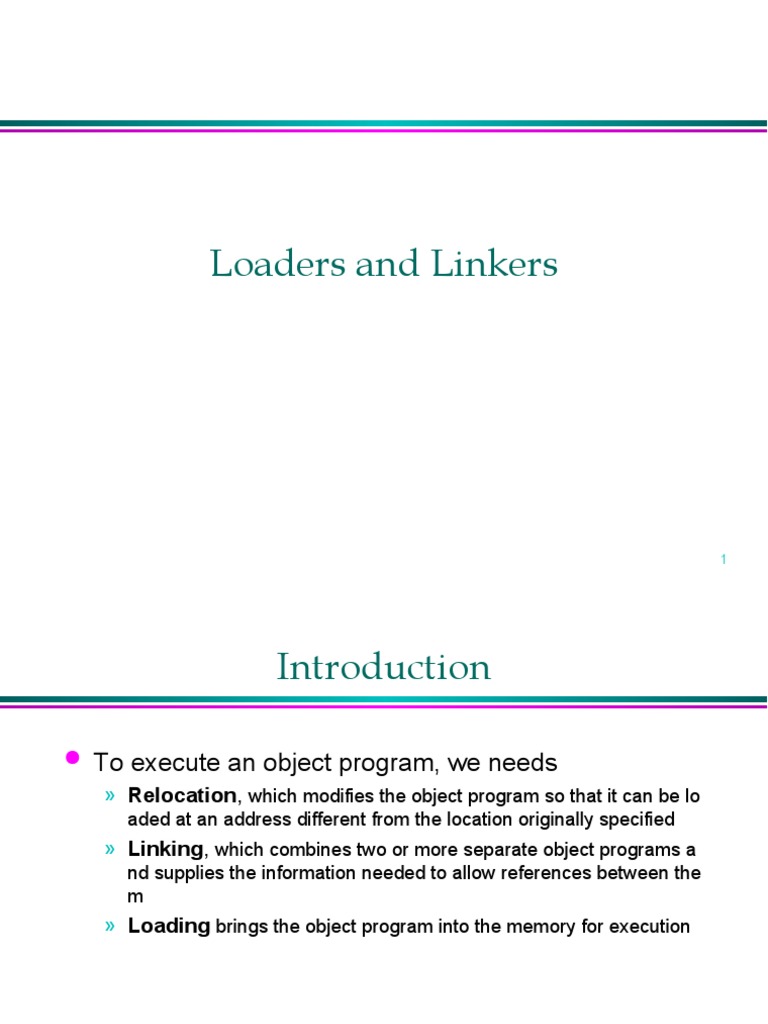 Loaders and Linkers Explained | PDF | Booting | Computer Data Storage