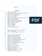 Angol Eredetű Magyar Szavak Lista