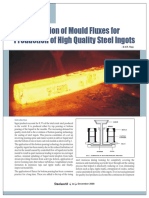 Selection of Mould Fluxes for High Quality Steel Ingots