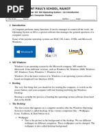 CLASS 3 COMPUTER - Worksheet 3.0 | PDF | Graphical User Interfaces ...