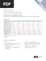 MTU 12V2000 DS750: Diesel Generator Set