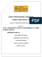 Lovely Professional University Model Home Work: #2: Mgt-516: Research Methodology