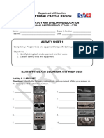1 Activity Sheet Bread and Pastry Production Grades 7-10