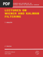 (International Centre For Mechanical Sciences 140) T. Kailath (Auth.) - Lectures On Wiener and Kalman Filtering-Springer-Verlag Wien (1981) PDF