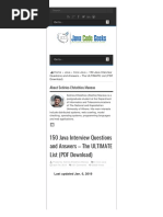 150 Java Interview Questions and Answers - The ULTIMATE List (PDF Download)