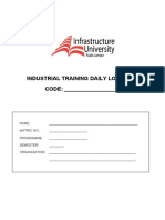 Industrial Training Daily Log Book