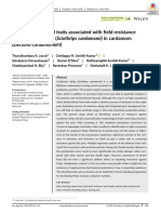 Plant Morphological Traits Associated With Field Resistance To Cardamom Thrips (Sciothrips Cardamomi) in Cardamom (Elettaria Cardamomum)