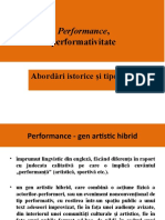 Despre Performance Si Performativitate