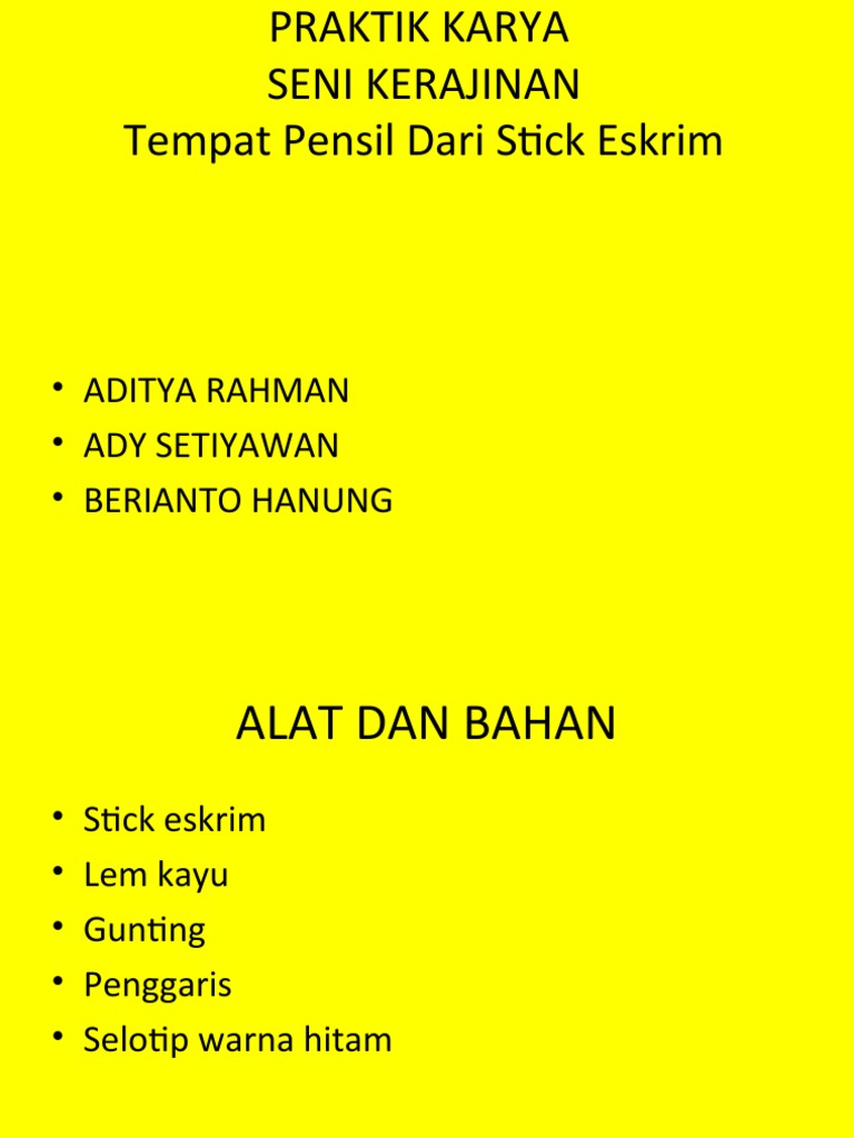 Cara Membuat Tempat Pensil Dari Stik Es Krim Sebuah Tempat Cara Membuat Tempat Pensil Dari Stik Es Krim Sebuah Tempat