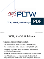 XOR, XNOR, and Binary Adders: © 2014 Project Lead The Way, Inc. Digital Electronics