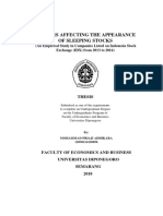 Factors Affecting The Appearance of Sleeping Stocks: Thesis