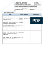 Plan de área de lengua castellana en primaria sobre priorización de contenidos por pandemia