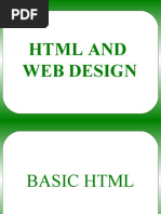 HTML and Web Design