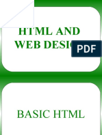 HTML and Web Design