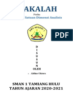 Makalah Besaran Satuan Analisis